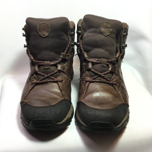 Wmns Ariat Skyline Mid Waterproof Leather Ankle Hiking Boot sz 9.5 B - Picture 2 of 9